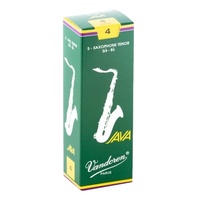 Vandoren Tenor Saxophone Reeds - JAVA - Grade 4.0 - Box of 5