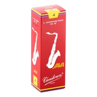 Vandoren Tenor Saxophone Reeds JAVA RED Grade 4.0 Box of 5