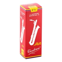 Vandoren Baritone Saxophone Reeds  JAVA RED Grade 2.5 Box of 5