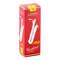 Vandoren Baritone Saxophone Reed JAVA RED Grade 3.0 Box of 5