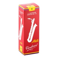 Vandoren Baritone Saxophone Reed JAVA RED Grade 4.0 Box of 5