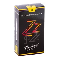 Vandoren Soprano Saxophone Reeds jaZZ Grade 3.0 Box of 10