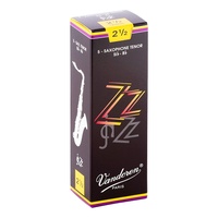Vandoren Tenor Saxophone Reeds - jaZZ - Grade 2.5 - Box of 5