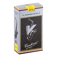 Vandoren Alto Saxophone Reed V12 Grade 3.5 Box of 10