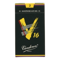 Vandoren Alto Saxophone Reed V16 Grade 2.0 Box of 10