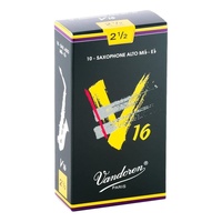 Vandoren Alto Saxophone Reeds V16 Grade 2.5 Box of 10