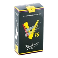 Vandoren Alto Saxophone Reeds V16 Grade 5.0 Box of 10