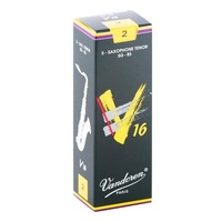 Vandoren Tenor Saxophone Reeds - V16 - Grade 2.0 Box of 5
