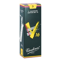 Vandoren Baritone Saxophone Reed - V16 Grade 3.0 - Box of 5