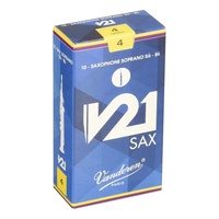 Vandoren Soprano Saxophone Reed - V21 - Grade 4.0 - Box of 10