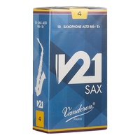 Vandoren Alto Saxophone Reeds V21 Grade 4.0 Box of 10