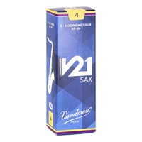 Vandoren Tenor Saxophone Reeds - V21 - Grade 4.0 Box of 5