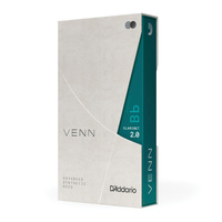 D'Addario VENN Bb Clarinet Reed, Strength 2.0