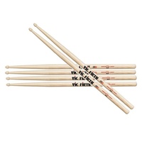 Vic Firth American Jazz 1 Drumsticks Wood Tip - 3 Pairs Drum Sticks Hickory