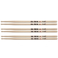 Vic Firth American Concept Freestyle Drumsticks - 7A - wood tip 3 pairs