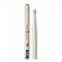 Vic Firth American Classic Drumsticks - 5B - Wood Tip - White Finish