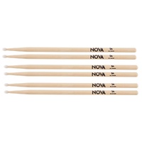 Vic Firth Nova 5AN Nylon  Tip 3 Pairs American Hickory Drumsticks