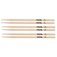 Vic Firth Nova 5AN Nylon  Tip 3 Pairs American Hickory Drumsticks