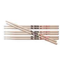 Vic Firth 7AN Hickory Drumsticks NYLON Tip Value Pack Buy 3 get 4 Pairs