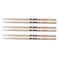 Vic Firth 5AN Classic Hickory 5A Nylon Tip Drum Sticks x  3 Pairs