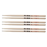 Vic Firth 5AN Classic Hickory 5A Nylon Tip Drum Sticks x  3 Pairs