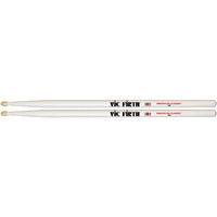 Vic Firth American Classic Drumsticks - 5A - Wood Tip - White Finish - 1 Pair