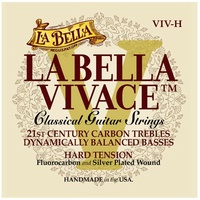 La Bella VIV-H  Vivace Fluorocarbon Classical Guitar Strings – Hard Tension