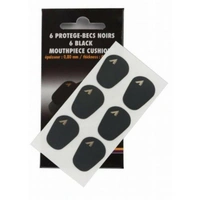 Vandoren Mouthpiece Cushions Black, Thick, Package of 6  x 0.80mm