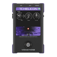 TC Helicon Single-Button Voicetone X1 Stompbox For Flexible Pitch Correction