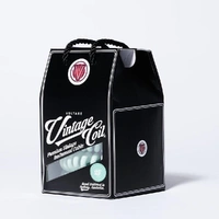 Voltage Vintage Coil 25ft Coiled Guitar Cable straight  / Straight -  Surf Green