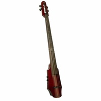 NS Design WAV4c Series 4-String Electric Cello Transparent Red Maple body