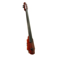 NS Design WAV5c Series 5-String Electric Cello Transparent Amber Maple body