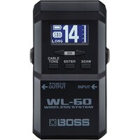 Boss WL-60 Wireless System w/ Compact Reciever & Belt Pack Transmitter