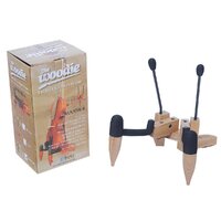Fretz 'Woodie 4' Wooden Folding Ukulele / Violin Stand (Natural)