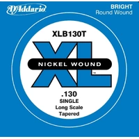 D'Addario XLB130T Nickel Wound Bass Guitar Single String, Long Scale.130, Taper