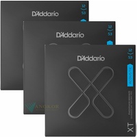 3 sets D'Addario XT Phosphor Bronze Acoustic Guitar Strings  Light 12 - 53