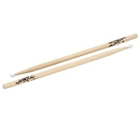 Zildjian 5BN Drumsticks - 1 Pair Hickory Wood Natural Finish Nylon Tip - Z5BN