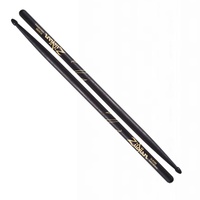 Zildjian 5A Acorn Black Select Hickory Drumsticks with Wood Acorn Tips, 16" Length