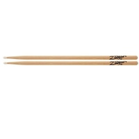Zildjian 5AN Drumsticks - 1 Pair Hickory Wood Natural Finish Nylon Tip - Z5AN