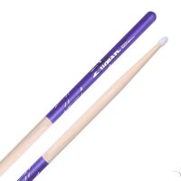 Zildjian Z5ANDP Dip Series 5A Nylon Tip Drum Sticks Purple Dip 1 Pair