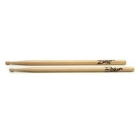 Zildjian 5B Drumsticks - 1 Pair Hickory Wood Natural Finish Wood Tip - Z5B