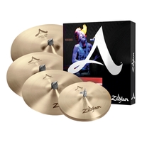 Zildjian A Series A391 14" Hihats/16 & 18" Crash/21" Ride Bright Cymbal Set