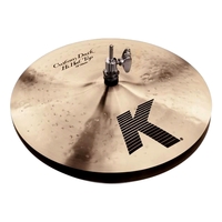 Zildjian K Custom Dark Hihat Pair 13" Traditional Finish Warm Fast Bright Cymbal