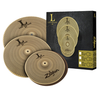 Zildjian Low Volume 14" Hihat Pair/16" Crash/18" Crash Ride LV468 Cymbal Set