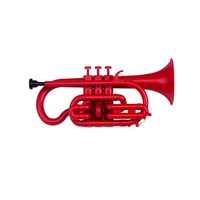 ZO Plastic Next Generation Cornet Racing Red w/ mouthpiece and Bag