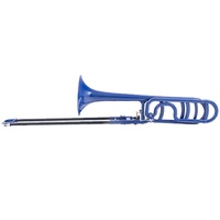 Zo Next Generation Plastic Bb/F Trigger Trombone Blue Blast Finish ZOFBONE