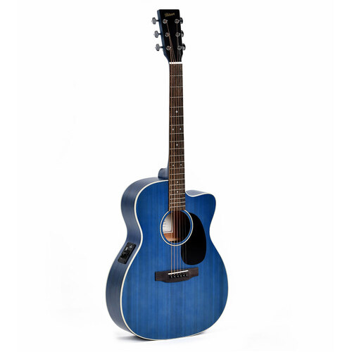 Ditson by Sigma Guitars 000 C/way Acoustic / Electric Guitar - Trans Blue