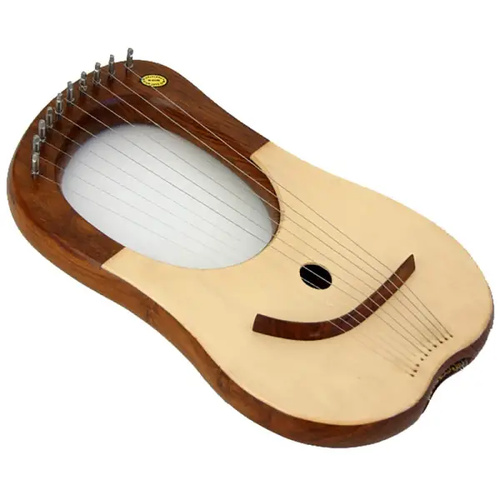 Lyre Harp In Bag - 10 String - Rosewood