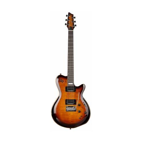 Godin LGXT Cognac Burst Flame AA 6 String  Electric Guitar with Gig Bag