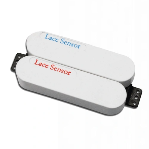 Lace Sensor Dually Red-Blue Humbucker Guitar Pickup - White